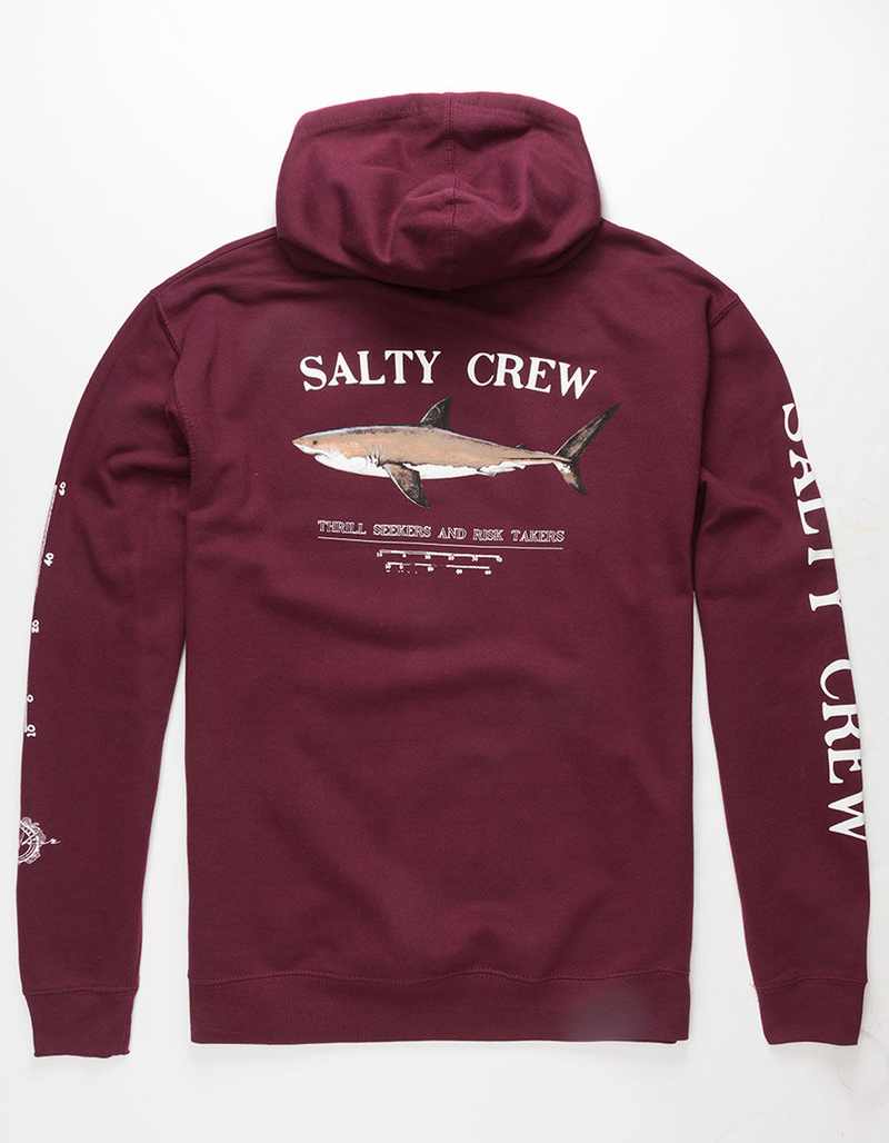 SALTY CREW Bruce Burgundy Mens Hoodie image number 0