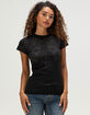 AFFLICTION Forgotten Womens Fitted Tee image number 1