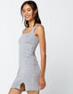 HEART & HIPS Square Neck Heather Gray Bodycon Dress image number 2