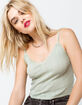 BDG Urban Outfitters Pointelle V Neck Womens Cami image number 1