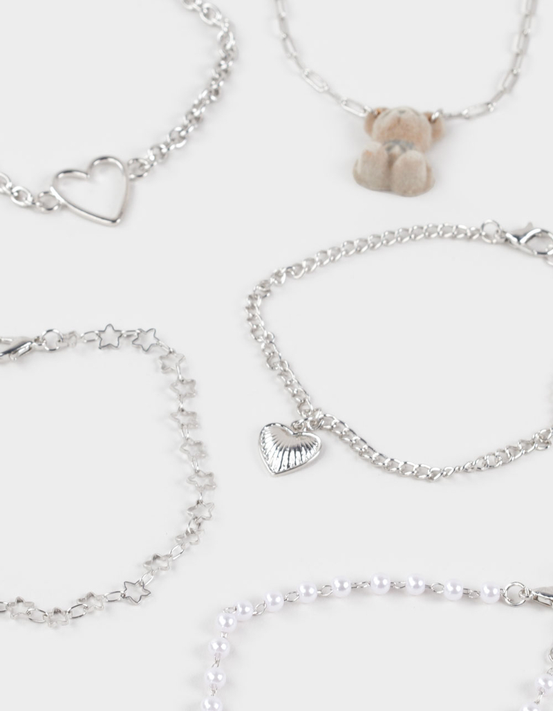 FULL TILT Teddy Bear/Croissant/Heart Bracelets image number 1