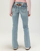 VON DUTCH Low Rise Flap Pocket Womens Bootcut Jeans image number 3