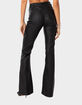 EDIKTED Luna Faux Leather Womens Flare Pants image number 4