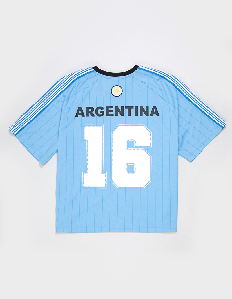 RSQ Mens Argentina Baggy Crop Soccer Jersey image number 2