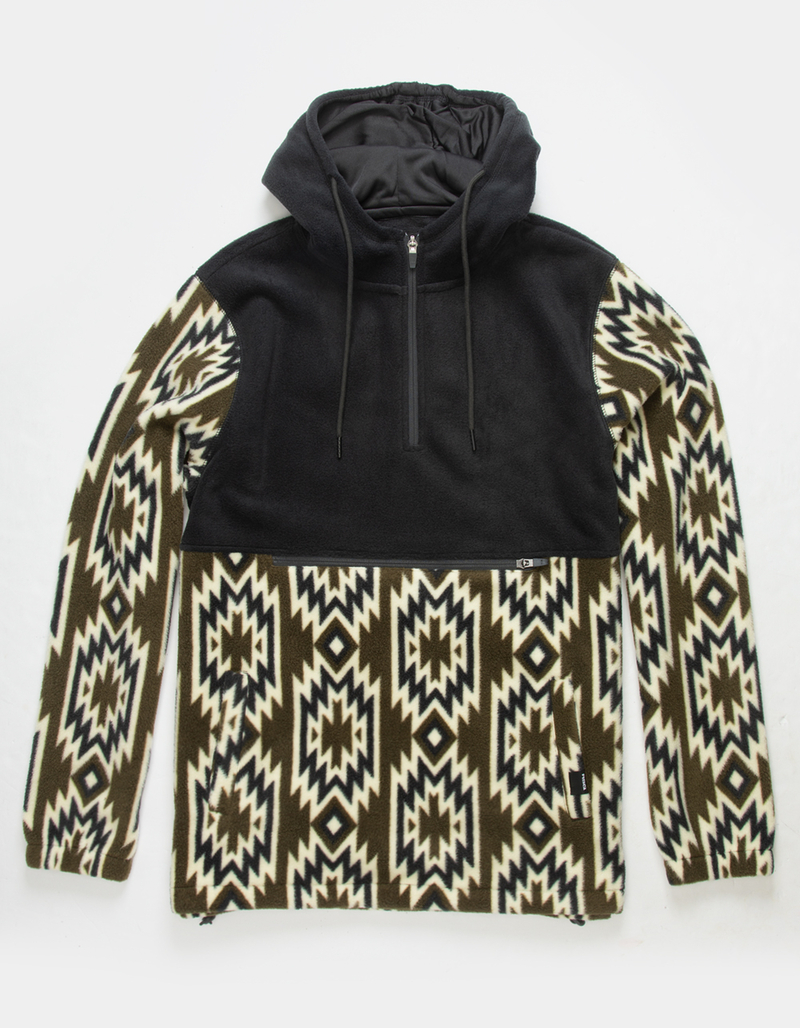 RSQ Mens Printed Polar Fleece Pullover Jacket image number 0