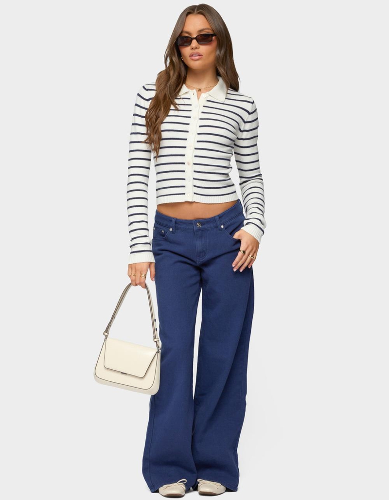 EDIKTED Daytime Low Rise Baggy Jeans image number 4