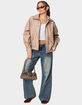 EDIKTED Mori Oversized Faux Leather Jacket image number 2