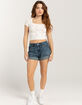 RSQ Womens High Rise Roll Cuff Shorts image number 5