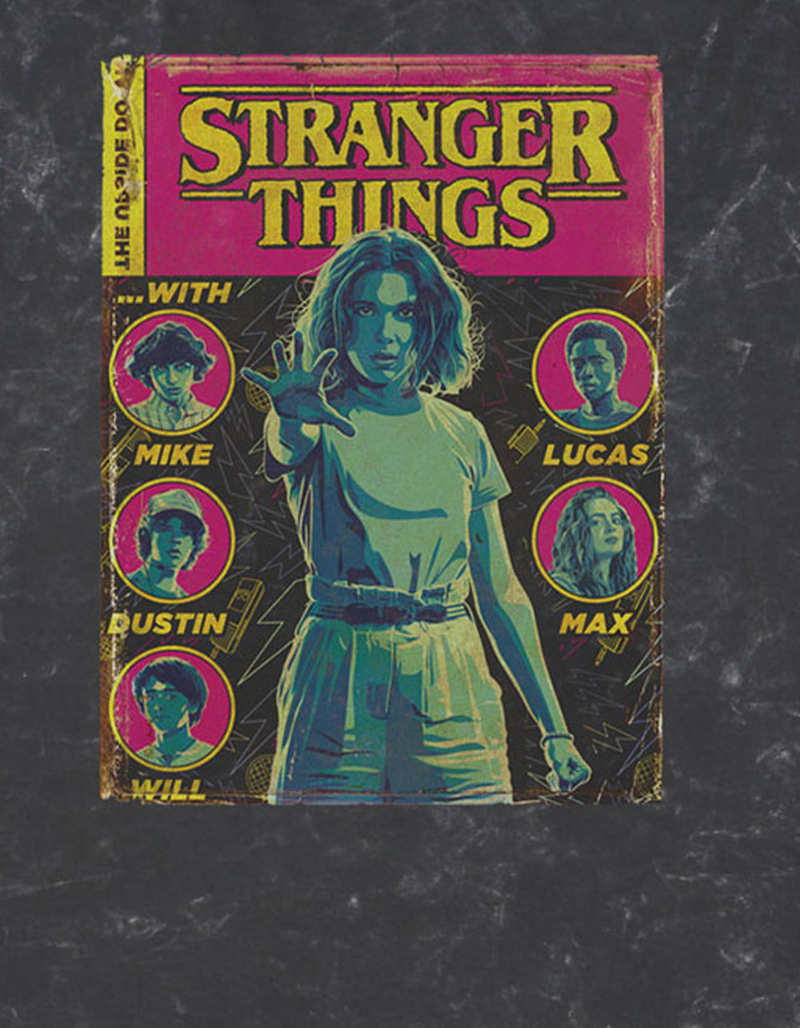 STRANGER THINGS Comic Cover Unisex Tee image number 1