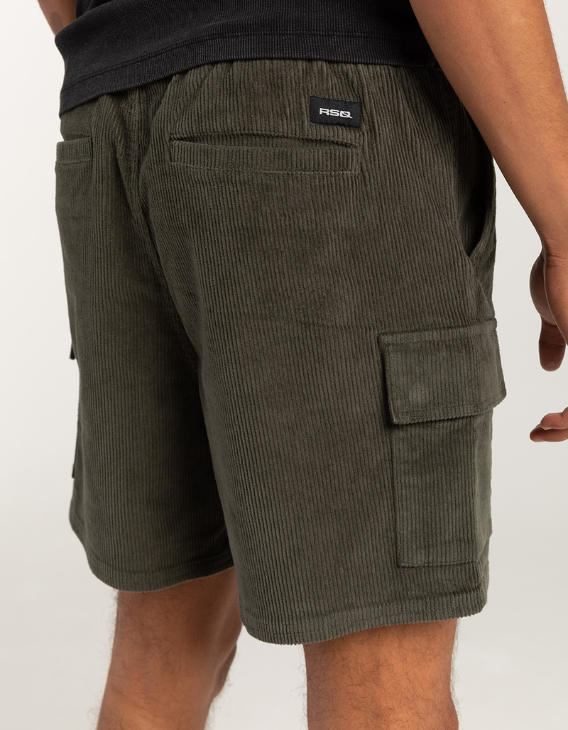RSQ Mens Cord Cargo Pull On Shorts image number 6