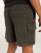 RSQ Mens Cord Cargo Pull On Shorts image number 7