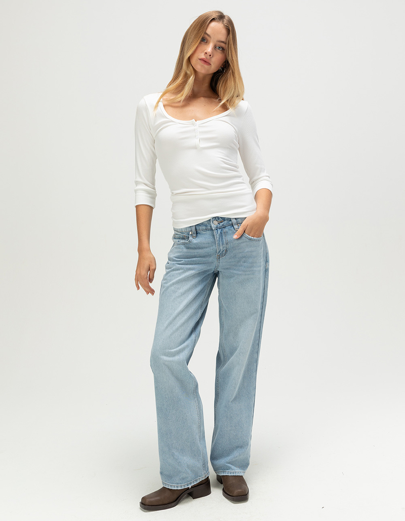 RSQ Womens Low Rise Loose Straight Jeans image number 0