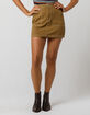 SKY AND SPARROW Contrast Stitch Womens Mini Skirt image number 4
