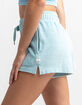 RSQ Womens Blue Velour Shorts image number 2