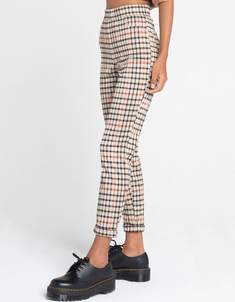 RSQ Plaid Womens Skinny Pants image number 2