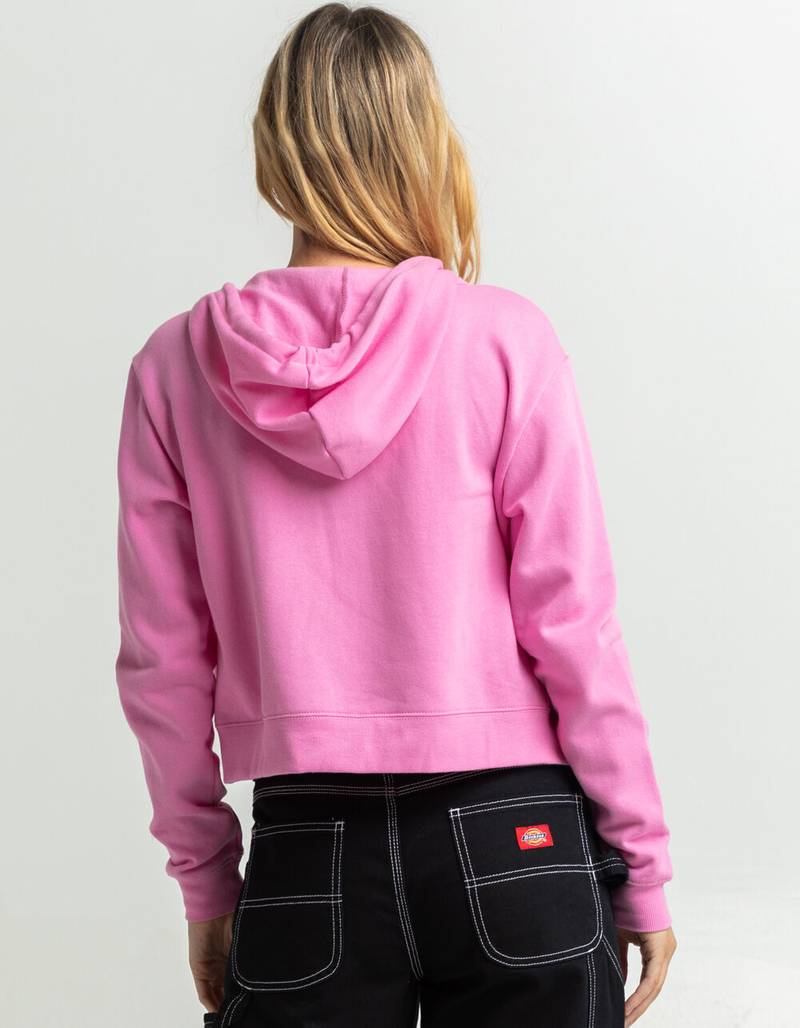 FULL TILT Essential Womens Crop Zip Hoodie image number 2