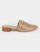 STEVE MADDEN Chime Womens Tan Mules image number 1