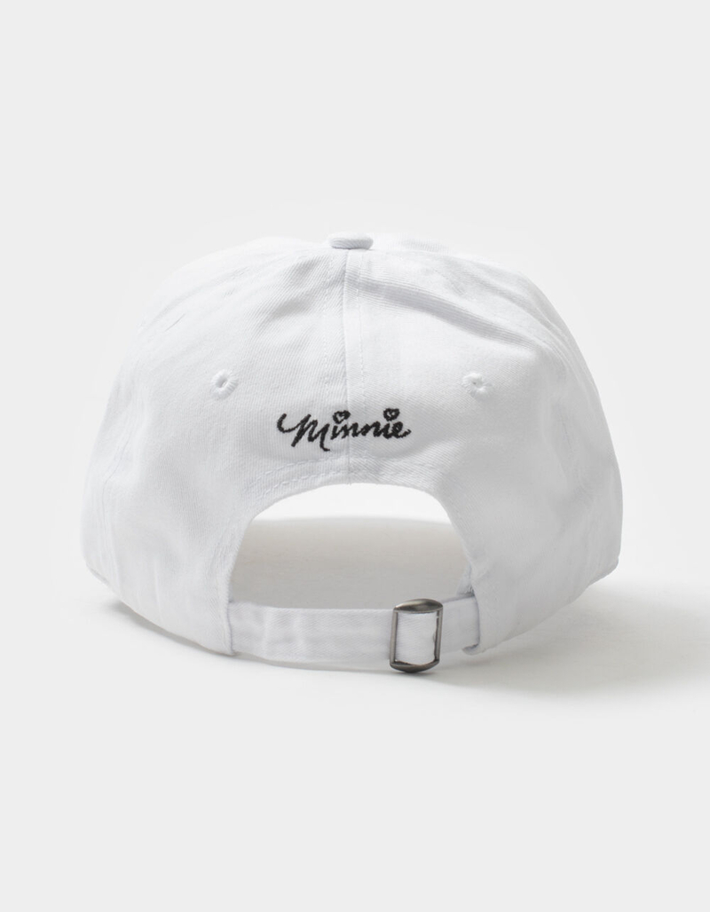 Minnie Mouse Bow Womens White Hat image number 1