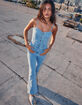 WEST OF MELROSE Womens Denim Jumpsuit image number 6
