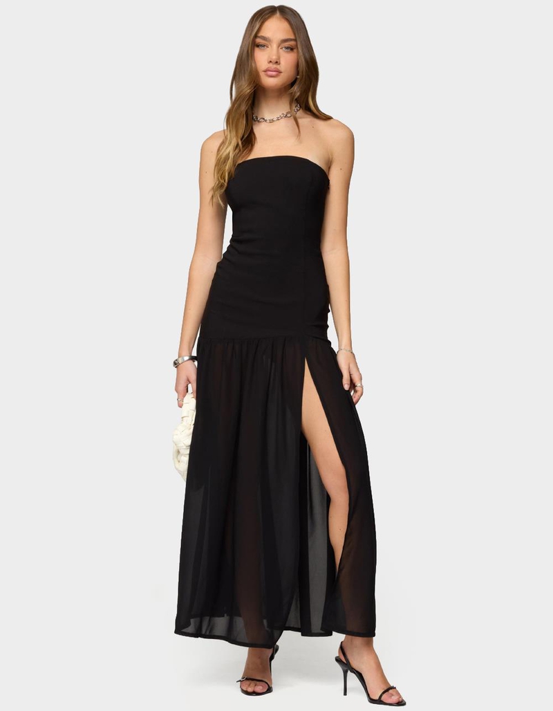 EDIKTED Marisa Strapless Maxi Dress image number 3