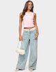 EDIKTED Basel Button Up Tank Top image number 5