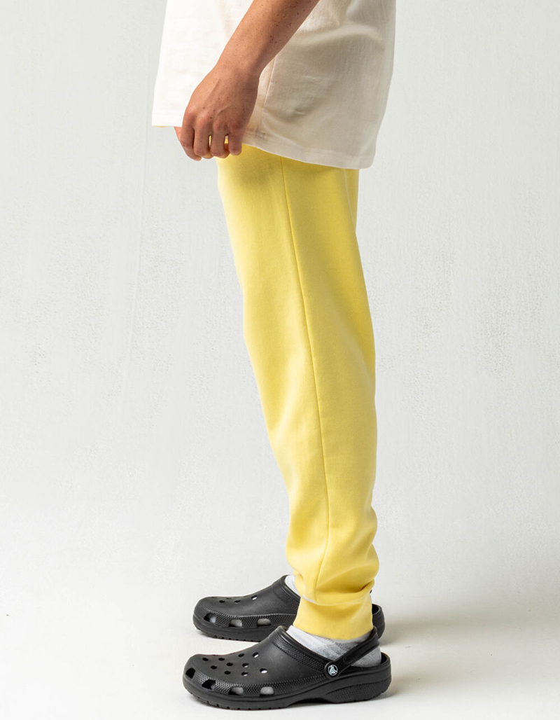 RSQ Fleece Mens Light Yellow Jogger Sweatpants image number 2