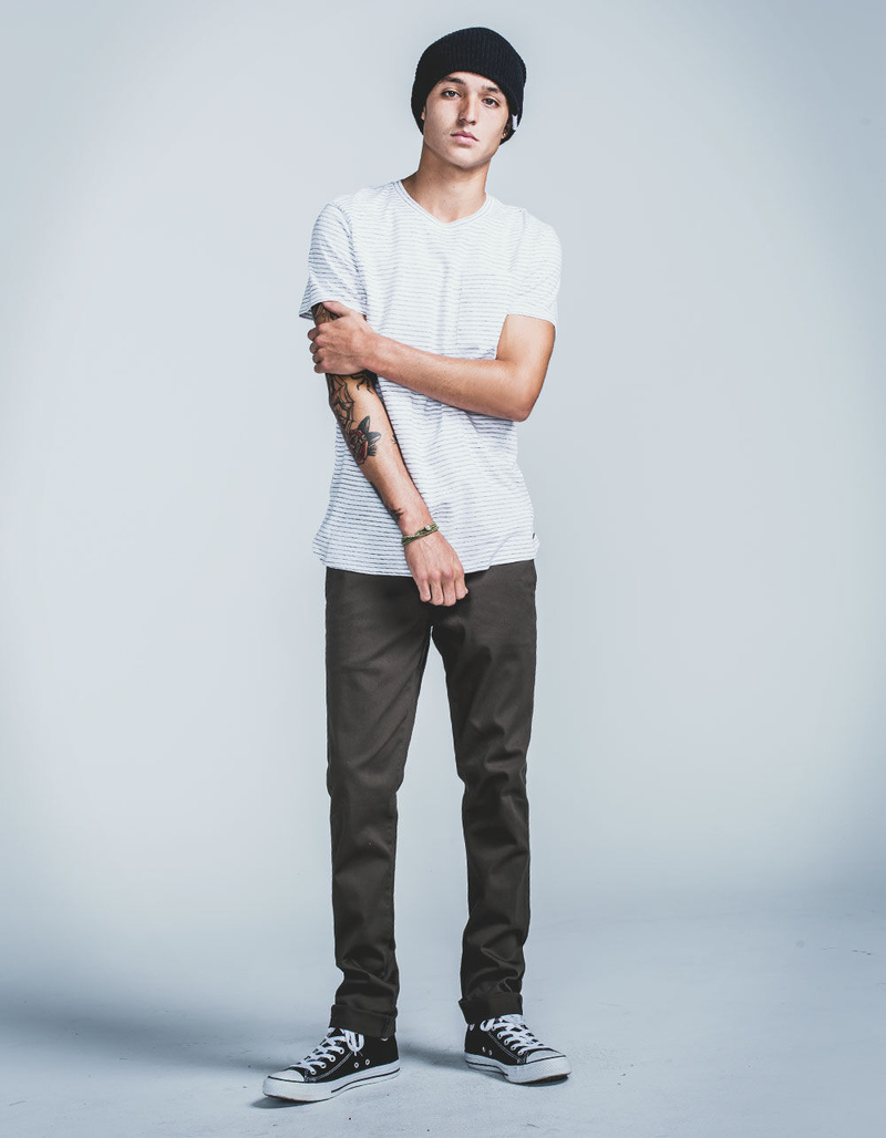 RSQ Seattle Mens Skinny Tapered Chino Pants image number 0