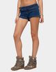 EDIKTED Double Belted Low Rise Denim Shorts image number 2