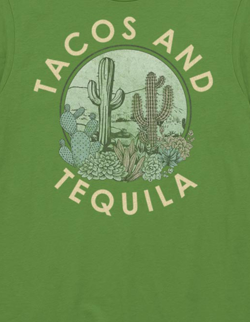 TEQUILA Tacos Cactus Unisex Tee image number 1