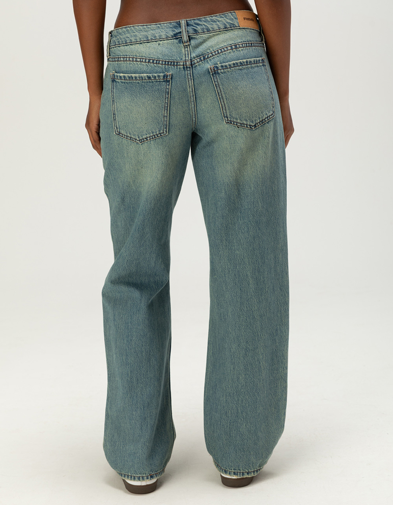 RSQ Womens Low Rise Loose Straight Jeans image number 3