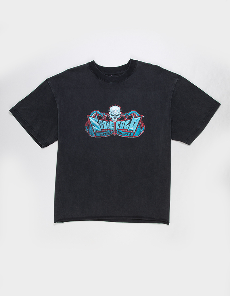 WWE Stone Cold Mens Crop Boxy Tee image number 1