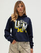 ORIGINAL RETRO BRAND University of Michigan Womens Hoodie image number 1