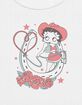 BETTY BOOP Lasso Heart Womens Baby Tee image number 2