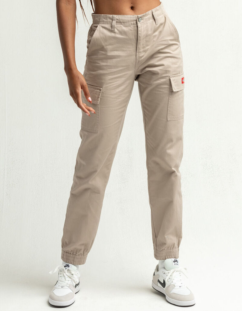 DICKIES Utility Womens Khaki Cargo Jogger Pants KHAKI 408974415