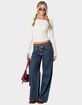 EDIKTED Textured Sheer Boat Neck Top image number 2