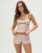 FULL TILT Ditsy Pointelle Womens Shorts FULL TILT Ditsy Pointelle Womens Shorts