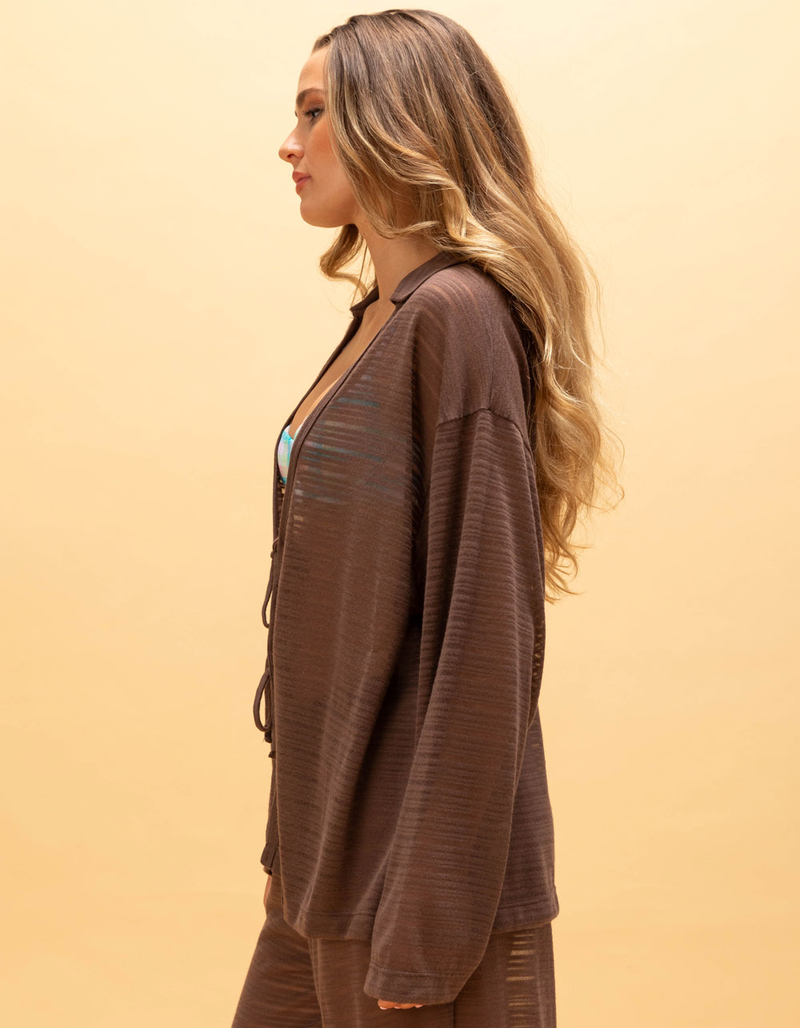 BILLABONG Sun Vacancy Womens Long Sleeve Cover-Up Top image number 2