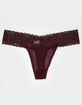 FULL TILT Lace Waistband Mesh Thong image number 2