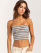 RSQ Womens Stripe Tube Top image number 1