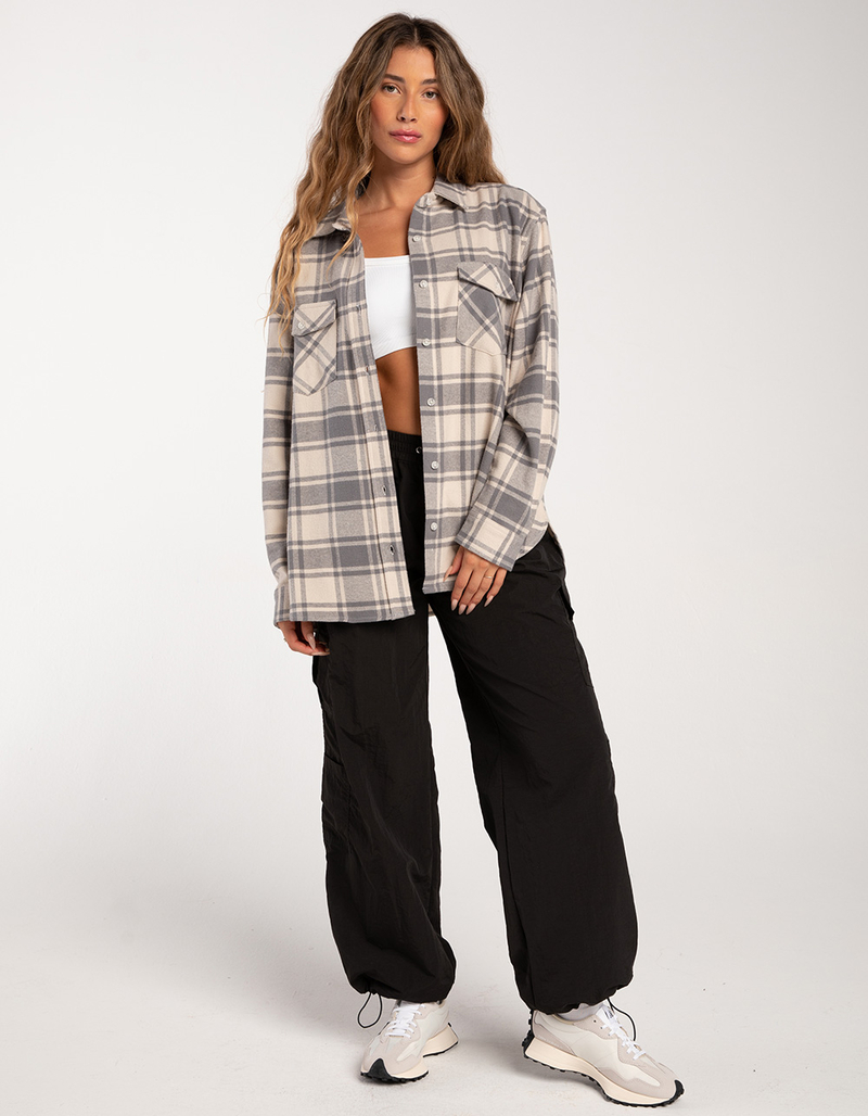 RSQ Womens Boyfriend Plaid Flannel image number 1