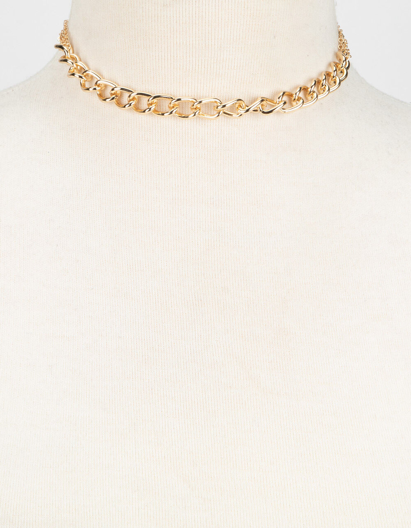 FULL TILT Gold Chain Choker image number 1