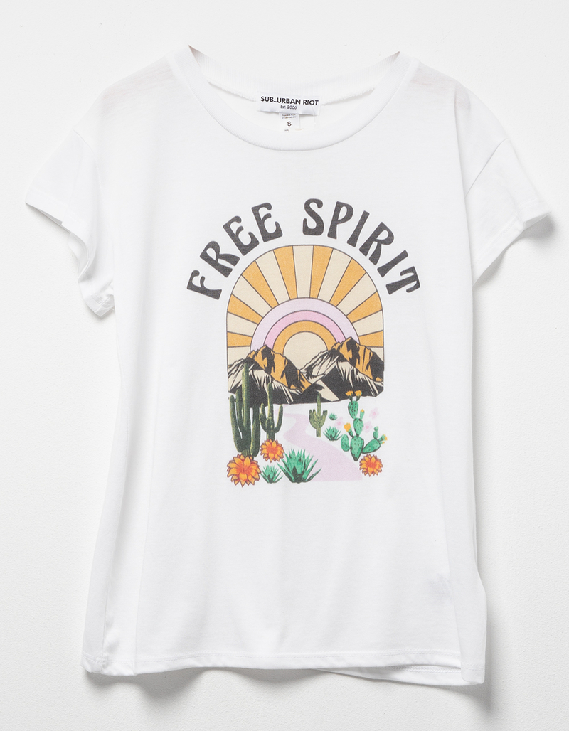SUB_URBAN RIOT Spirit Girls Tee WHITE Tillys