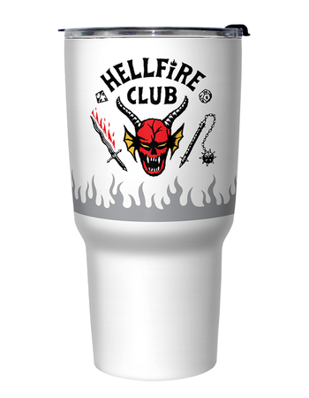 STRANGER THINGS 27 oz Hellfire Logo Flame Travel Mug Primary Image