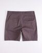 RSQ Mid Length Twill Gray Mens Chino Shorts image number 2