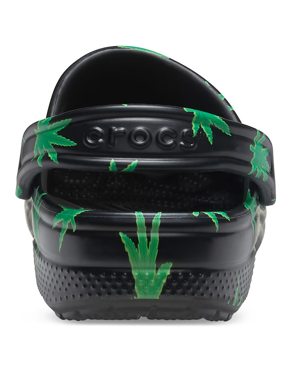 CROCS Classic Hemp Leaf Mens Clogs - Black Green - 10 | Tillys