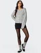 EDIKTED Freida Fuzzy Knit Cardigan image number 5