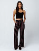 CHANCE Stripe Womens Wide Leg Pants image number 4