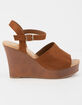 CITY CLASSIFIED Supply Cognac Womens Wedges image number 2