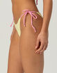FULL TILT Texture Cheeky Tie Side Bikini Bottoms image number 3