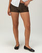 WEST OF MELROSE Womens Fold Over Paisley Micro Shorts image number 3